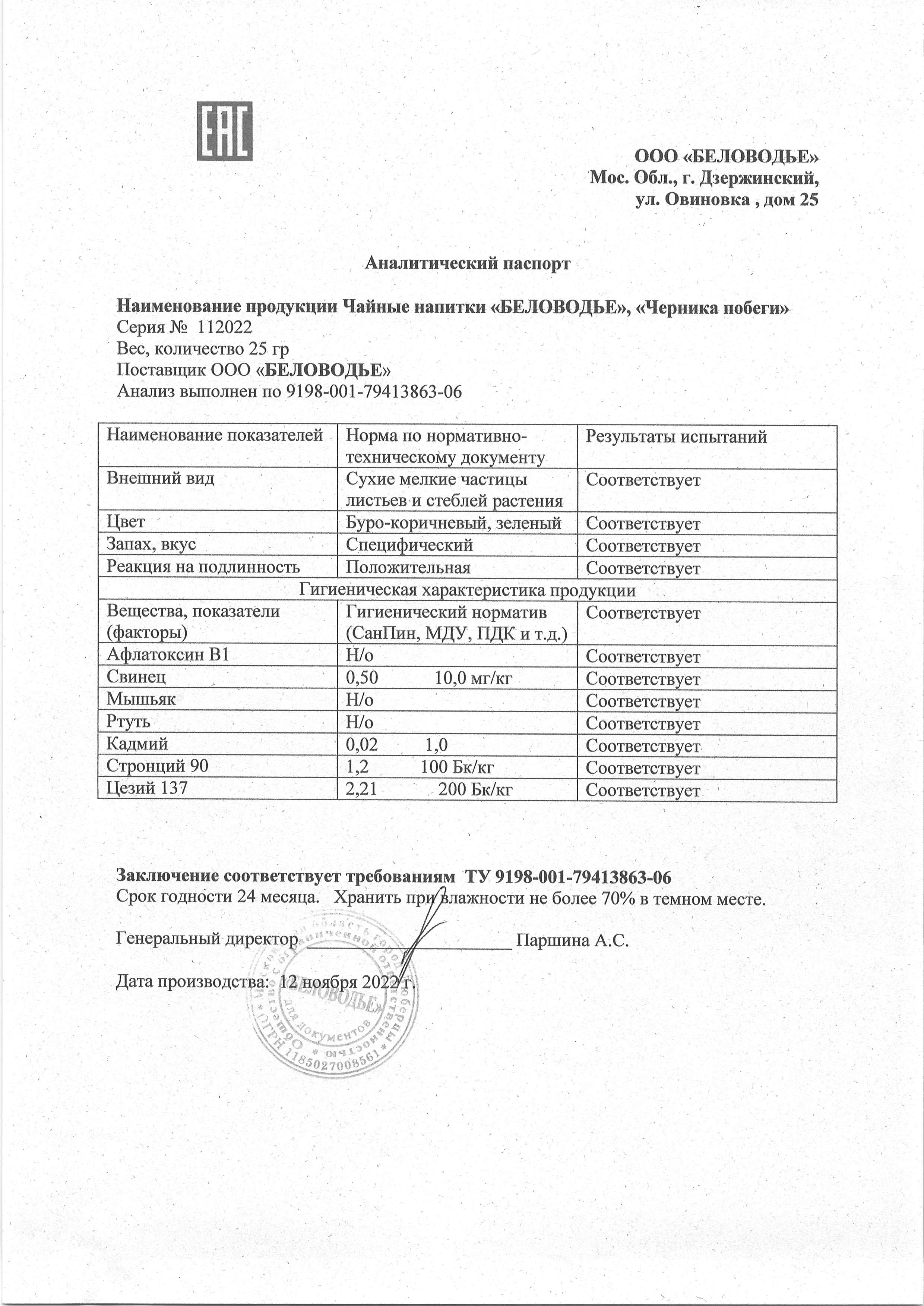 Паспорт №112022